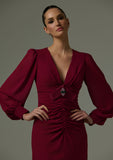 Vestido Bordeaux