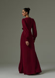 Vestido Bordeaux